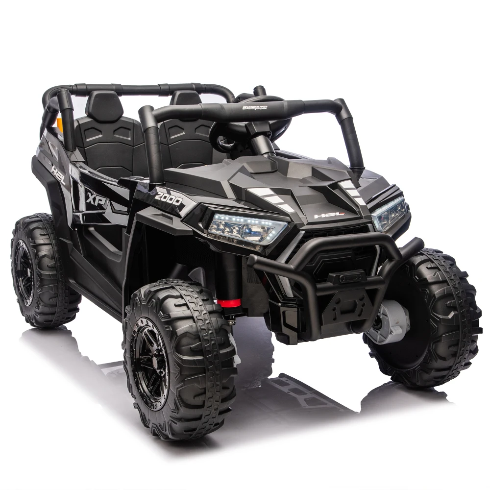 24V 4WD Dziecięcy pojazd UTV z napędem na cztery koła, zawieszeniem na wszystkich czterech kołach, wyświetlaczem mocy, przestrzenią do przechowywania, łopatą, Bluetooth, zabawka do jazdy dla dzieci w wieku 3+