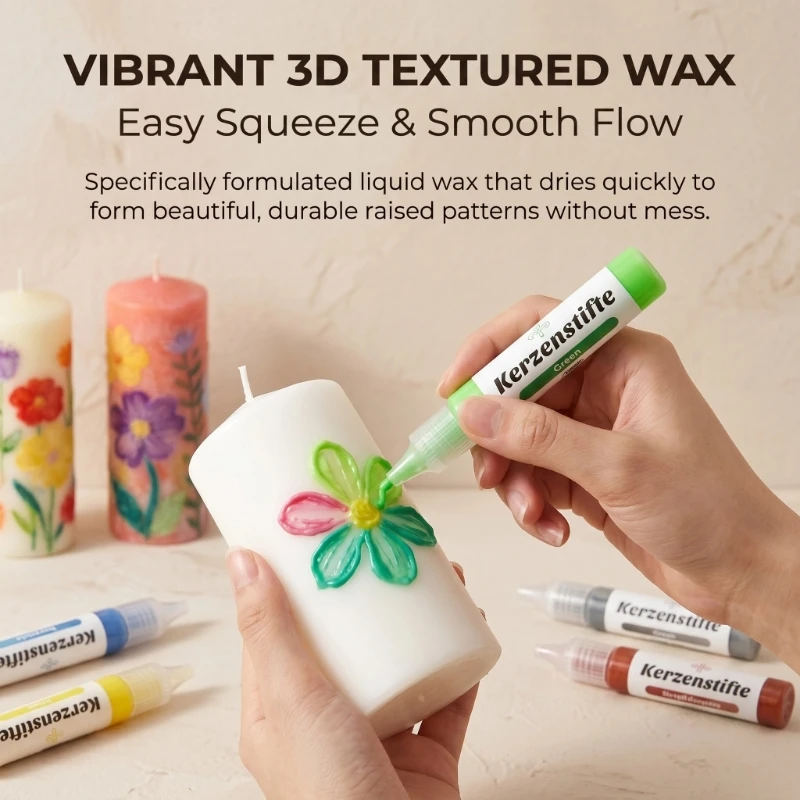 Paint Pen Set for DIY Art, Squeeze Bottle Craft Colors for Custom Drawing and Gift Projects 896C