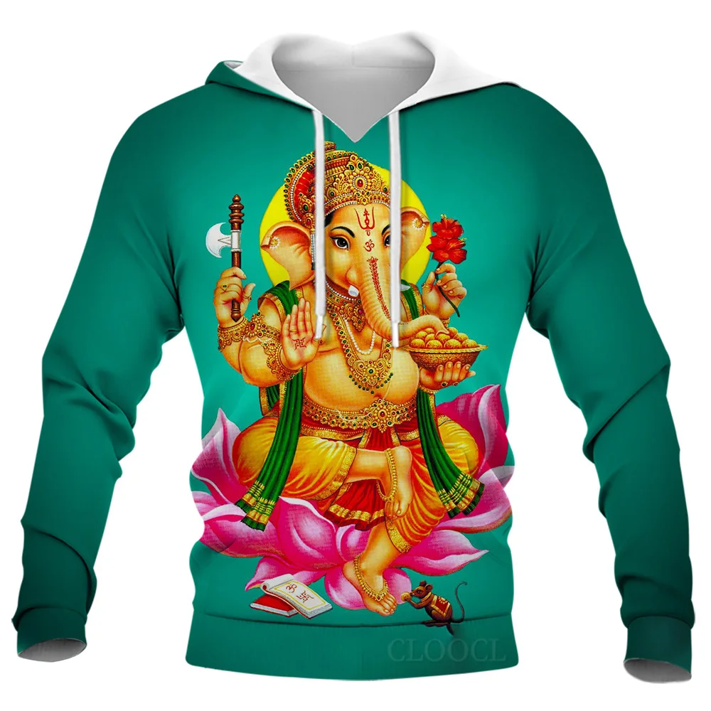 New 3D Printing Ganesha Fashion Men Women Tracksuits Crewneck  Hoodies Plus Size S-7XL Harajuku Four Seasons Casual