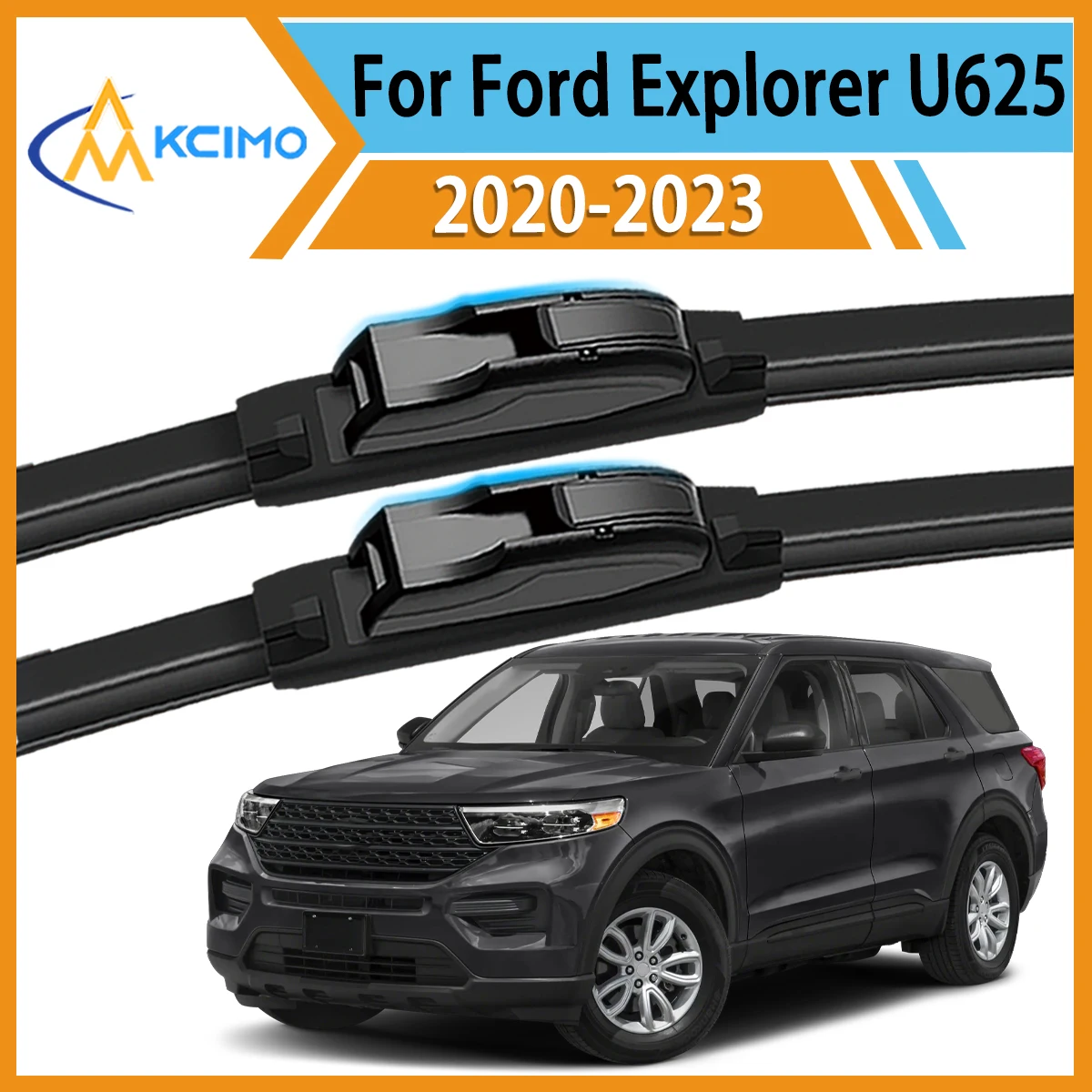 

2PCS All-Weather Wiper Blades Perfect for Ford Explorer U625 2020 - 2023 Durable Smudge-Free Clean Maximum Driving Safety