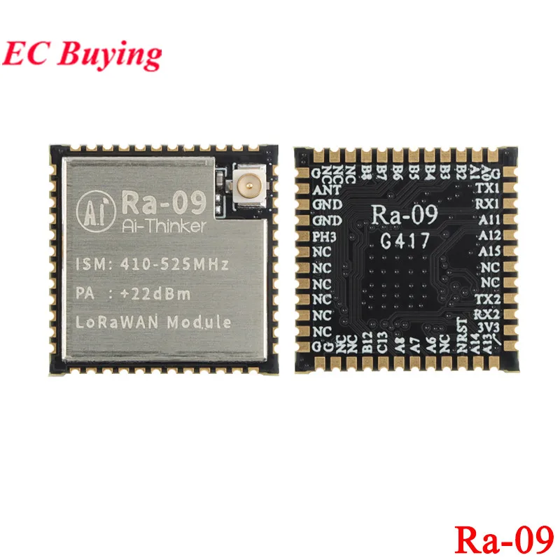 Ra-09 LoRaWAN Wireless Spread Spectrum Expansion Module STM32WLE5CCU6 Chip 410-525MHz CN470 256KB