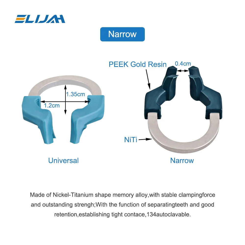 Dental Matrix Bands Clamp Sectional Contoured Matrix System Metal Matrices Nickel Titanium Clamping Ring Dentist Tools