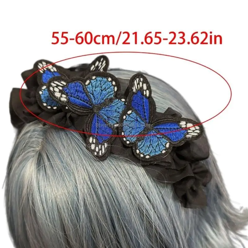 Модная бабочка для волос обруч