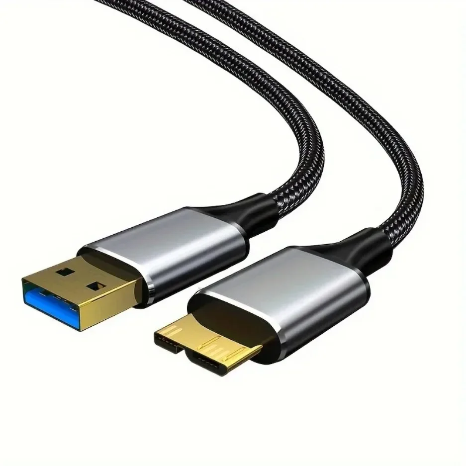 USB 3.0 Typ A auf Kabel, 5 Gbit/s, 2 A, schnelles Datensynchronisierungskabel, USB 3.0 auf Adapter, externes Festplattenkabel, 2/1 m