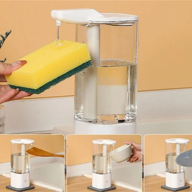 

Automatic Touchless Soap 1500ml Dispenser Convenient and Easily Use Hand Sprayers Dispenser for Kitchen and Bathroom