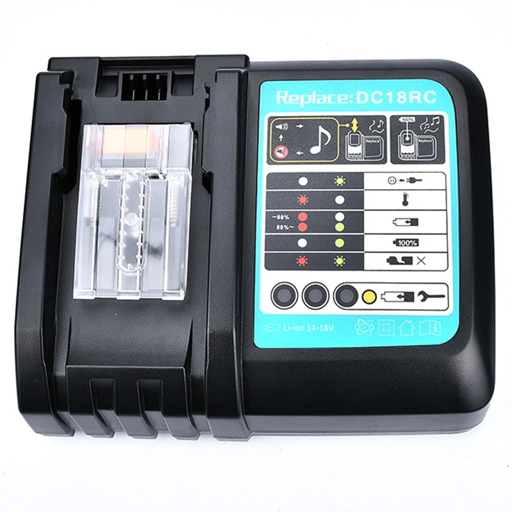 Newest Battery Charger For Makita 14.4V 18V battery BL1830 Bl1430 DC18RC DC18RA EU US Plug 3A charger