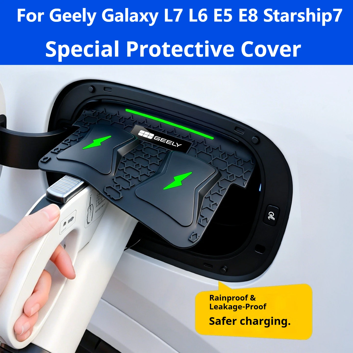 For Geely Galaxy L7 L6 Ex5 E8 Starship7 Charger Port Rain Cover Snow Dust Protector EV Accessories
