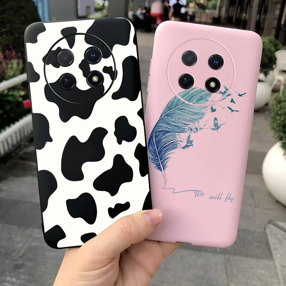 Na pokrycie Huawei nova Y91 Case NovaY91 etui na telefon STG-LX1 STG-LX2 tylna okładka damska moda Daisy kwiat Case cukierki miękkie silikonowe