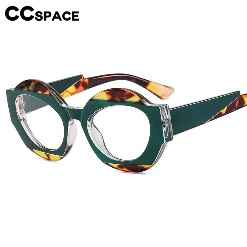 56864 New Fashion Colorful Optical Spectacle Frame Women Popular Splicing Color Sungalsses Men Prescription Spectacles