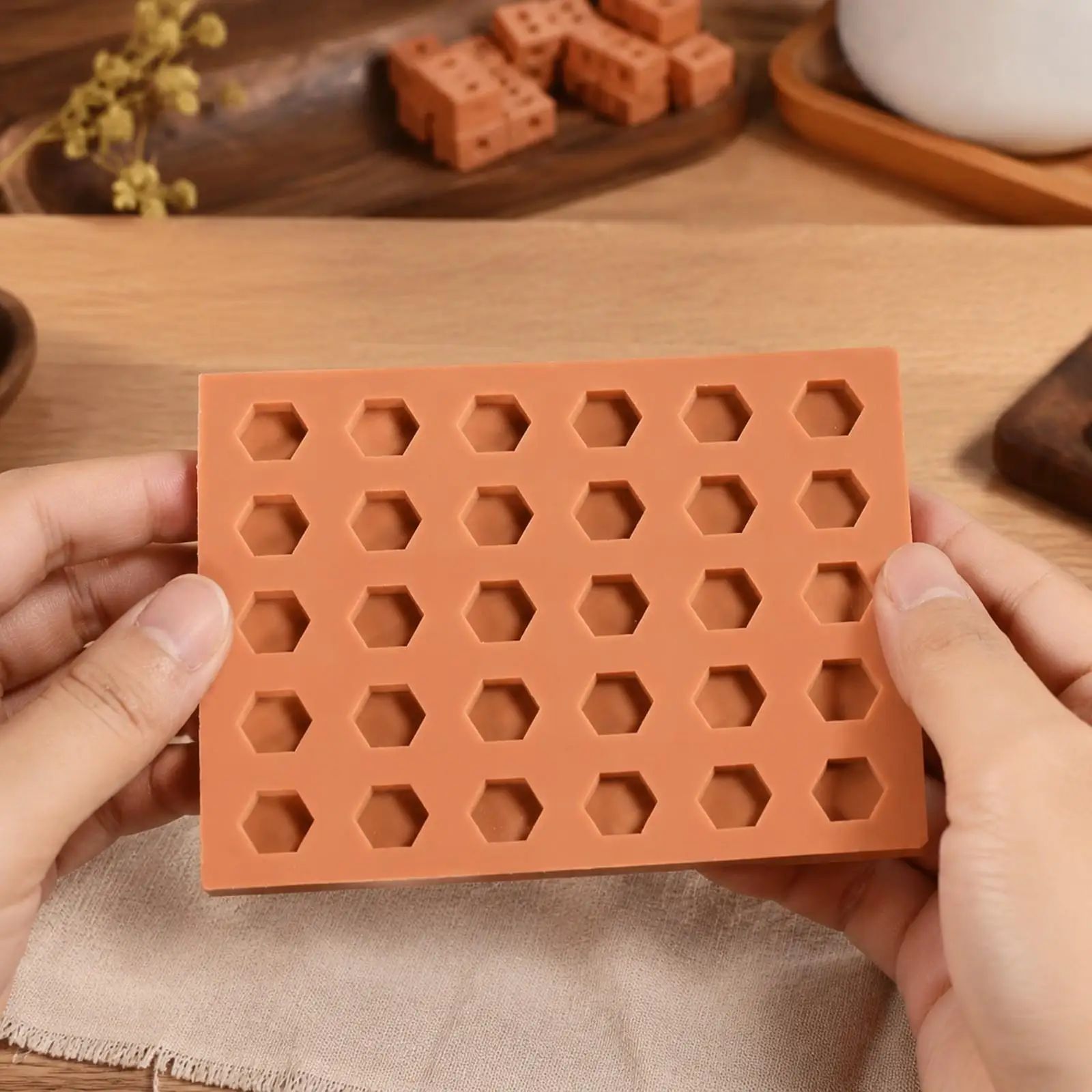 Miniature Masonry Mold Flexible Architectural Model Mold Non-Electric for Hobbyists, Handcraft Projects, Handmade Displays