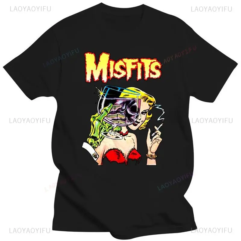 

New Fashion Mens Clothing Cap Hat Misfits Die My Darling Punk Rock Band Danzig Samhain T-Shirt M To 4Xl Hombre Women Clothes