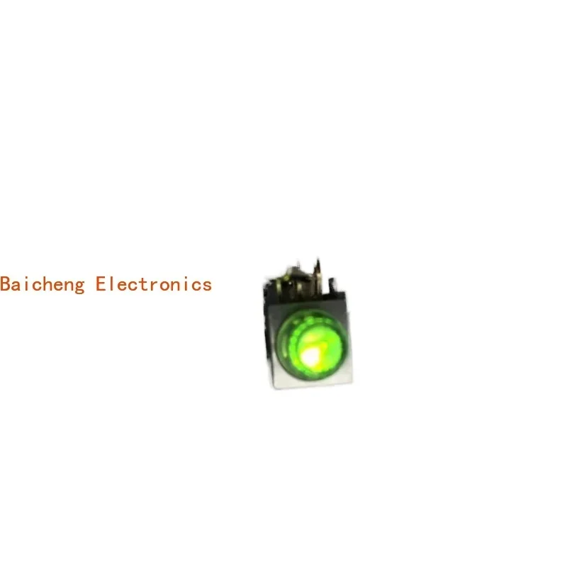 10PCS With yellow green light button, touch button, waterproof dust with dual color light, high brightness bent foot 5pin switch