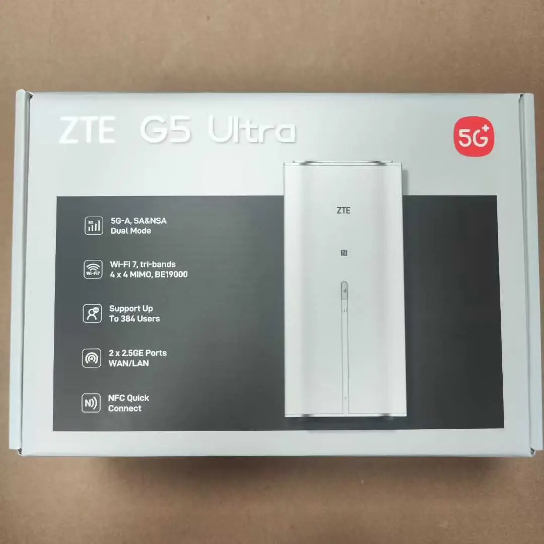 جهاز توجيه ZTE G5 Ultra Mc8531 WiFi 7 FWA CPE الجديد مع فتحة لبطاقة SIM #1