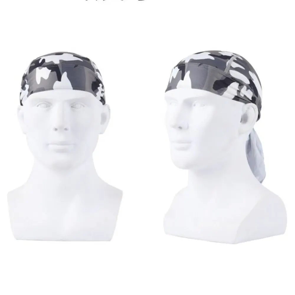 Pañuelo para la cabeza, gorro de ciclismo transpirable, protector solar, forro para casco de bicicleta de secado rápido, gorra de pirata con estampado ajustable, deporte