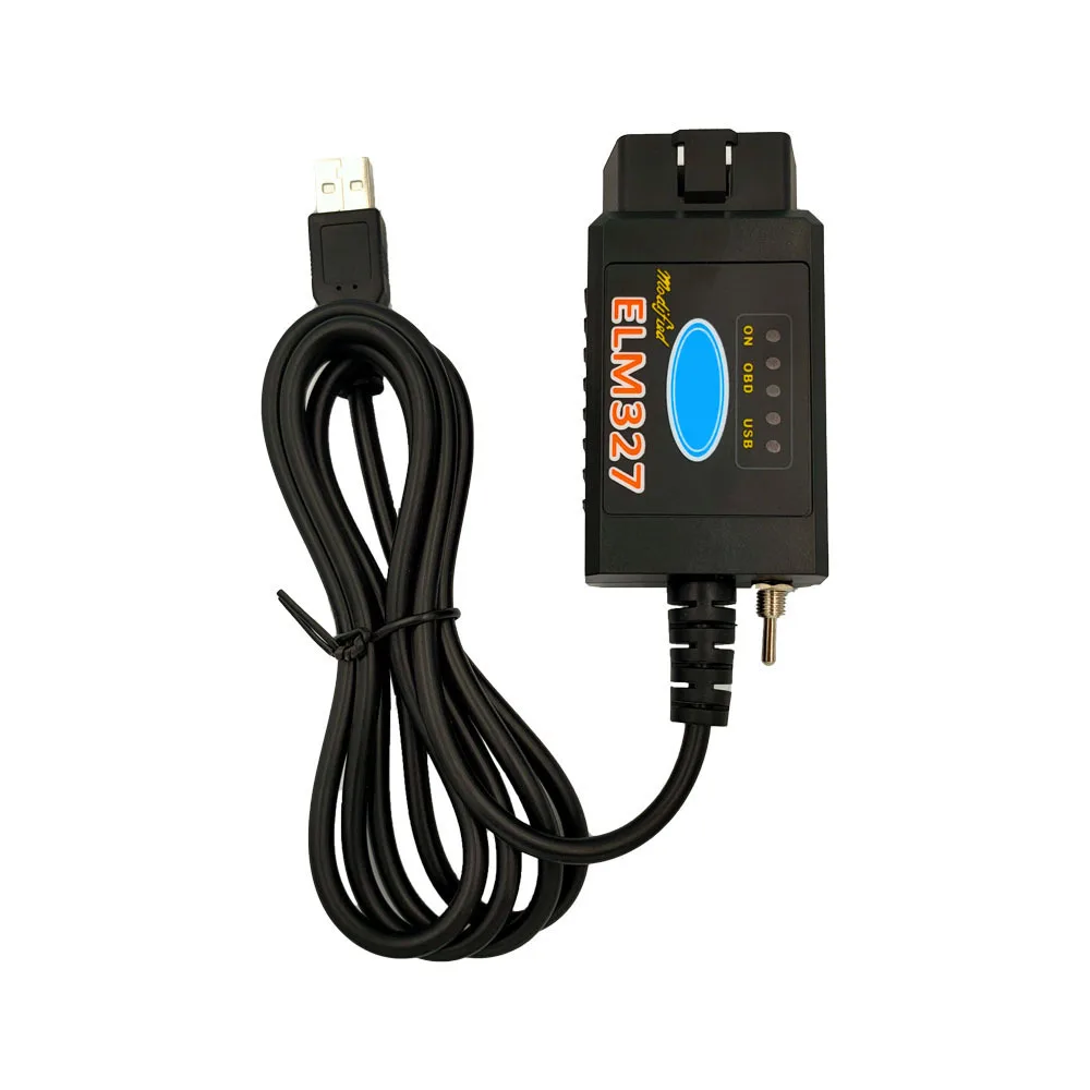 With Switch ELM327 USB PIC18F25K80 Chip for Ford HSCAN Can for FORScan, Elmconfig, FF2 and FoCCCus, and More Diagnostic Tool