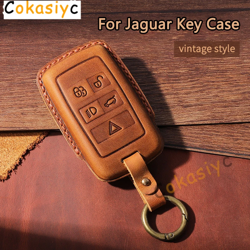 Car Key Case Fit For Jaguar XE XF XFL XJ XJL E-Pace F-Pace A9 A8 A9 X8 F-Type Remote Control Protective Keychain Bag Accessories