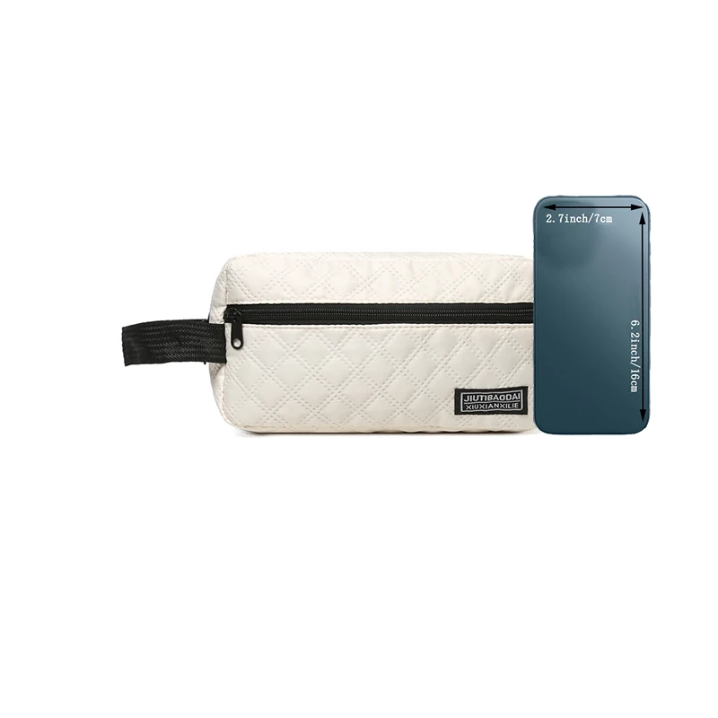 حقائب ذات طراز محايد مناسبة لرحلات العمل. مريحة لحمل وتتميز أكياس المكياج والبسيطة وأدوات الزينة.