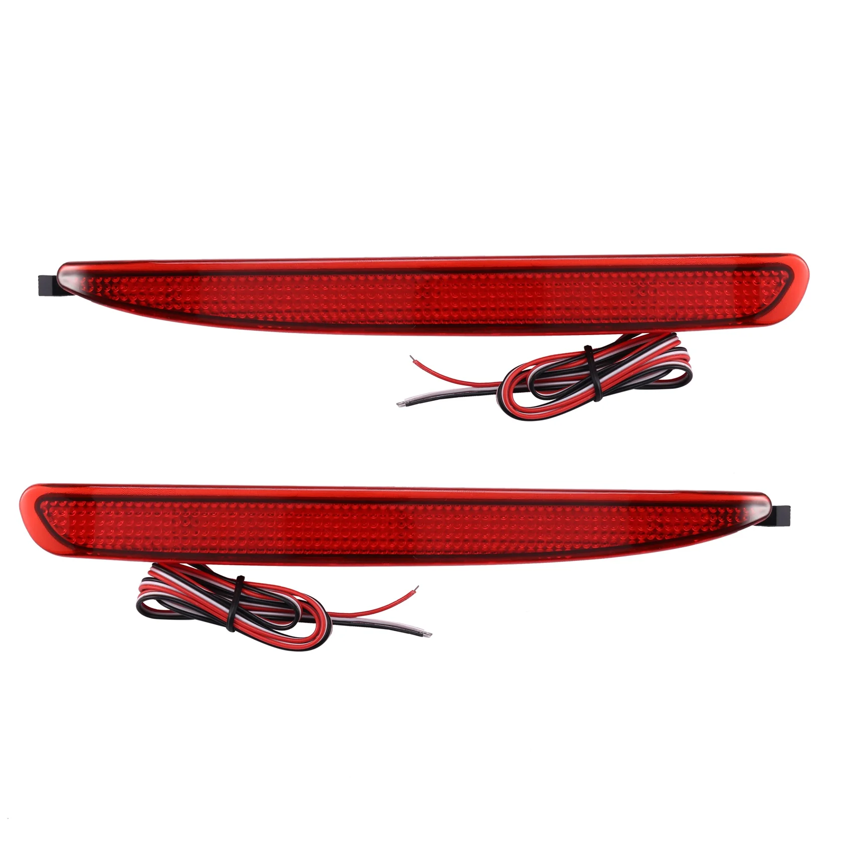 Red Lens Clear Lens LED Rear Bumper Reflector Brake Stop Light Running Lamp for Mazda 6 2003-2008