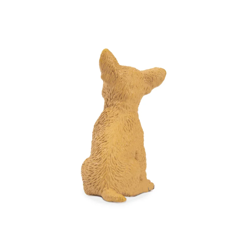 Simulation Dog Pet Animal Model Toy Mini  Sitting Fawn Chihuahua Puppy Figures Dolls Action Figurines Toys For Children Gift