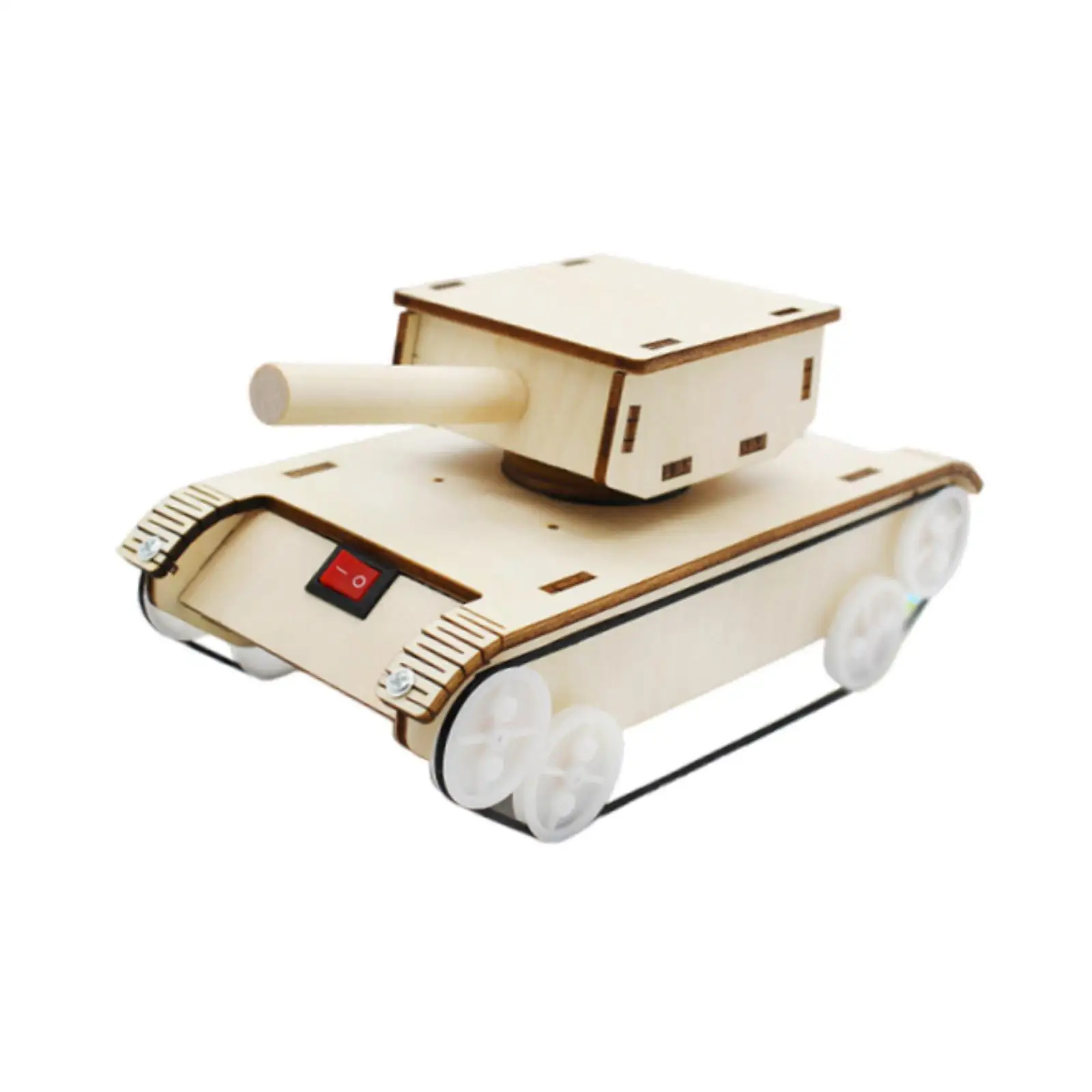 

DIY Assemble Tank Model 3D Puzzle Toy Belt Driven for Leisure Activity Multipurpose Battery Operated