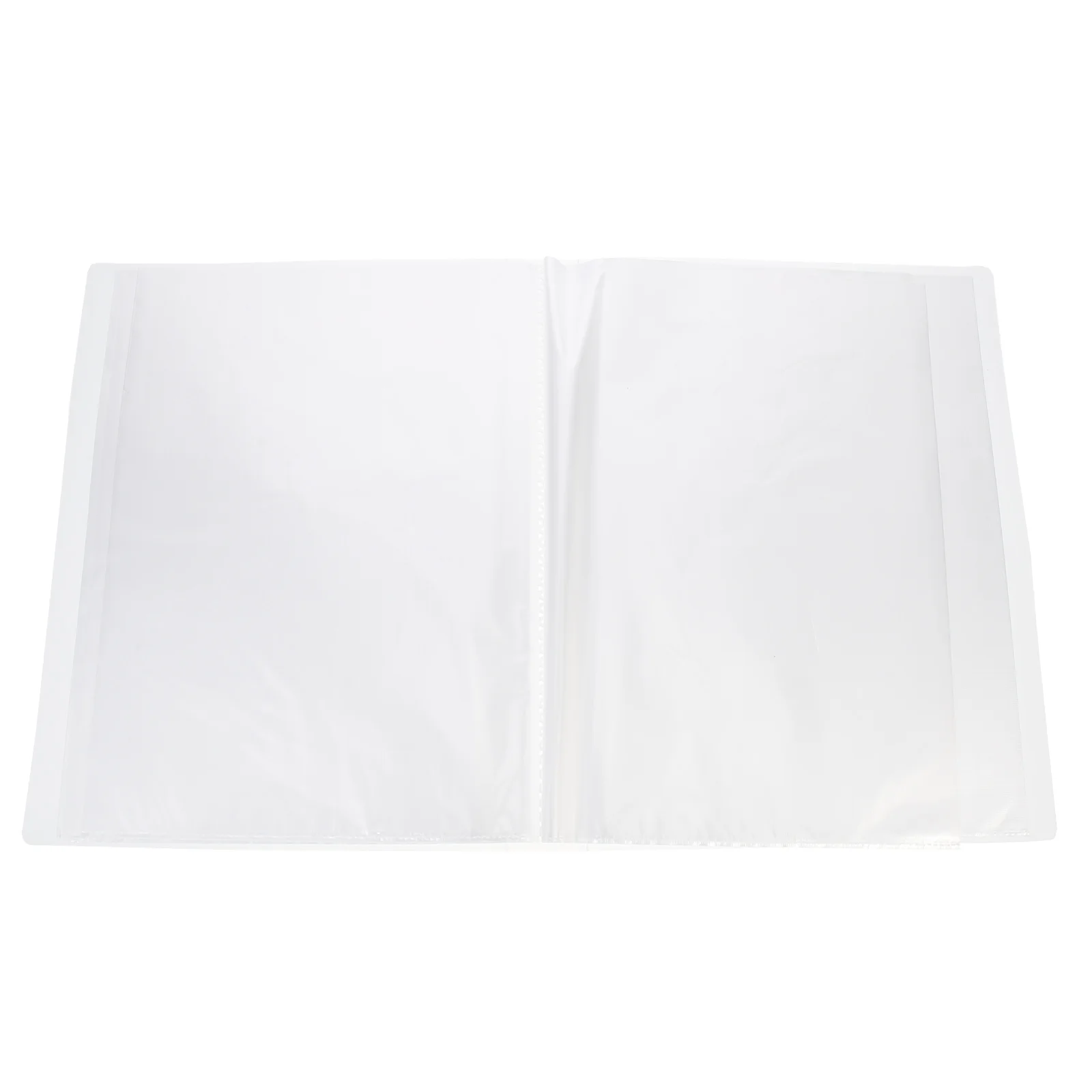 

Plastic File A4 Portable Receipts Folder Document Organizer with Pockets Transparent Storage School Office Home Use