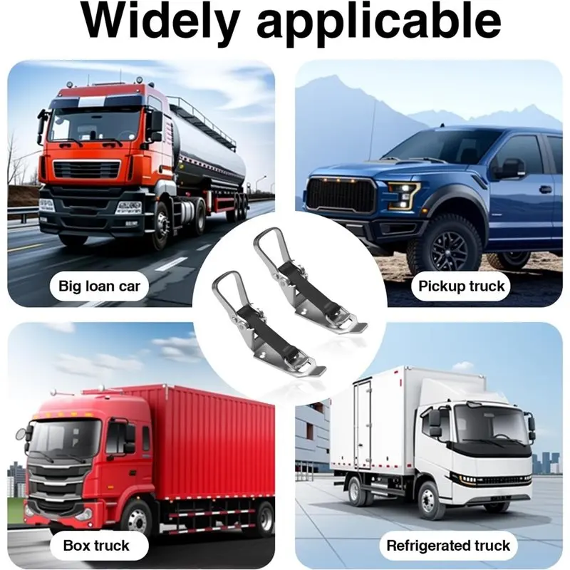 VEHO-Shovel Holder 2 Pieces 75 Mm, Locking Bearing With Elastic Band, Handle Holder- For Trailers, Trucks, Construction Machiner
