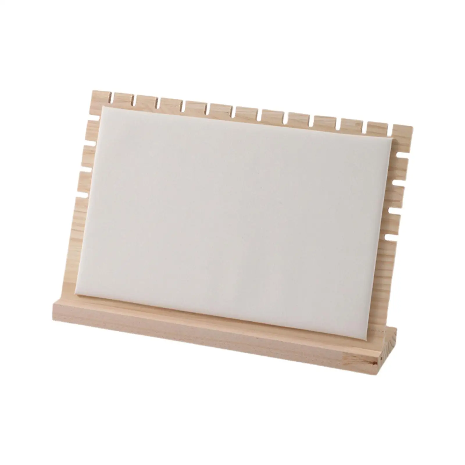 

Доска для ожерелья, деревянный органайзер для ювелирных изделий для витрины для спальни, отеля, белый