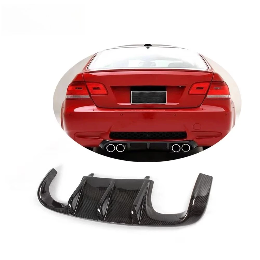 07-12 Real Carbon Fiber E92 M3 Rear Bumper Lip Diffuser for E92