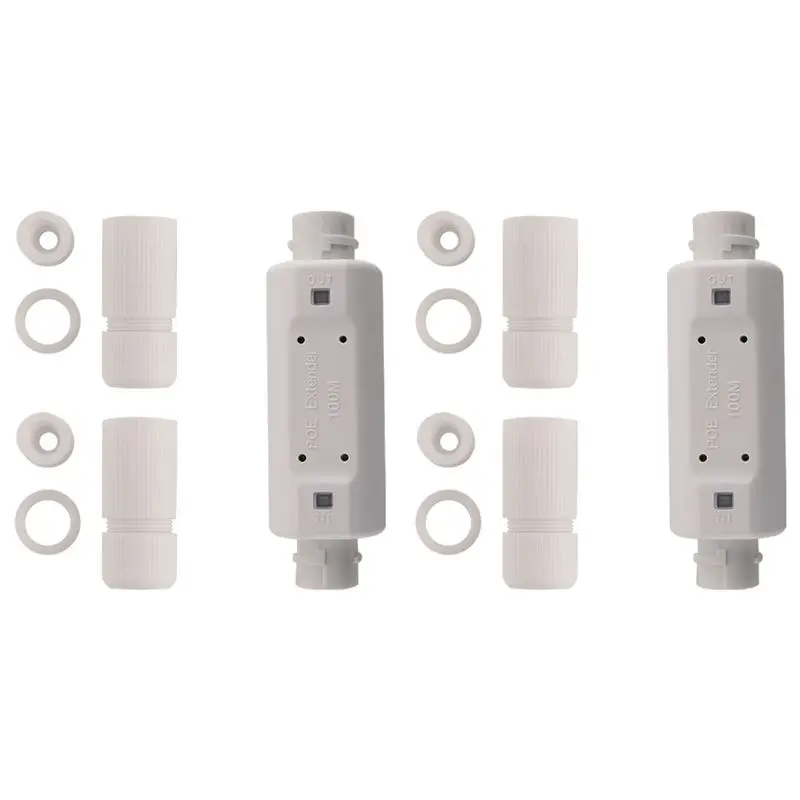 

3X 1 In 1 Out POE Repeater Network Extender Outdoor 250M Extension One In Two Output 48V Poe Switch IEEE 802.3Af