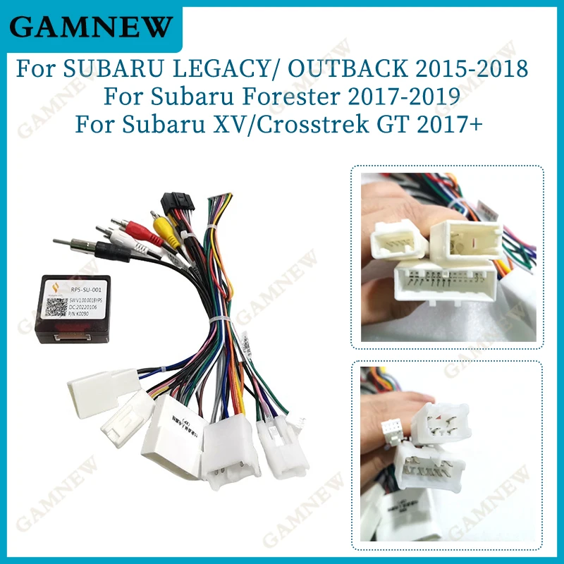 16Pin Car Wiring Harness Adapter Canbus Box For Subaru Legacy Outback Forester XV Crosstrek Harman Kardon