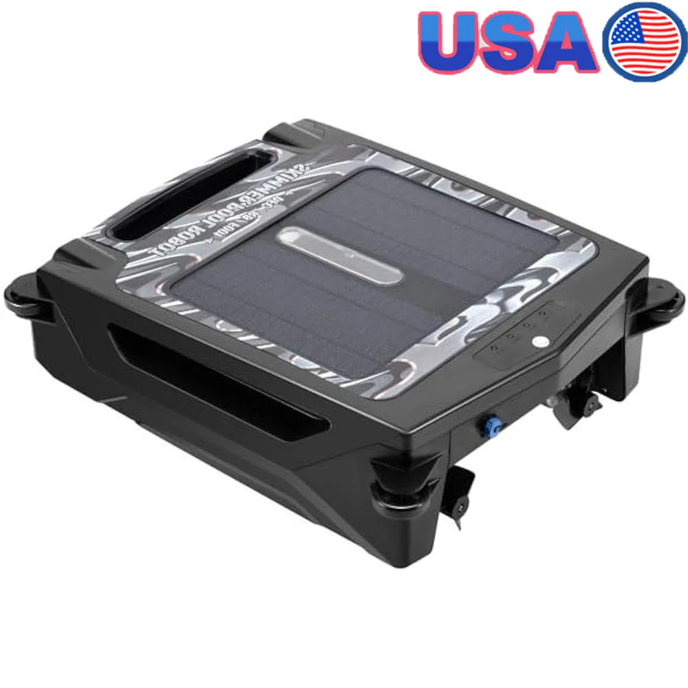 자동 무선 풀 스키머 클리너 로봇 태양열 충전식 듀얼 모드 스마트 내비게이션 고속 모드 내구성 브러시리스 모터