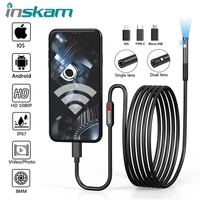 ANESOK 2MP Single/Dual Lens Endoscope Camera Android Mini Inspection endoscopic camera endoscope for smartphones  Type C And IOS