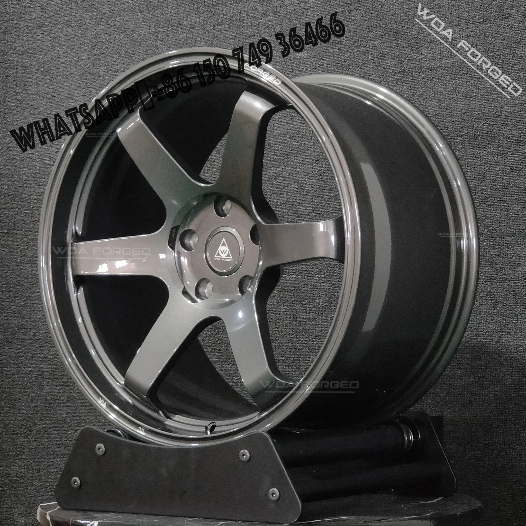 Bright Black Satin Black Lightweight Sport Custom Forged Car Wheels TE37 Deep Recessed BRZ 5x120 5x112 Aluminum 40mm 25mm 98mm