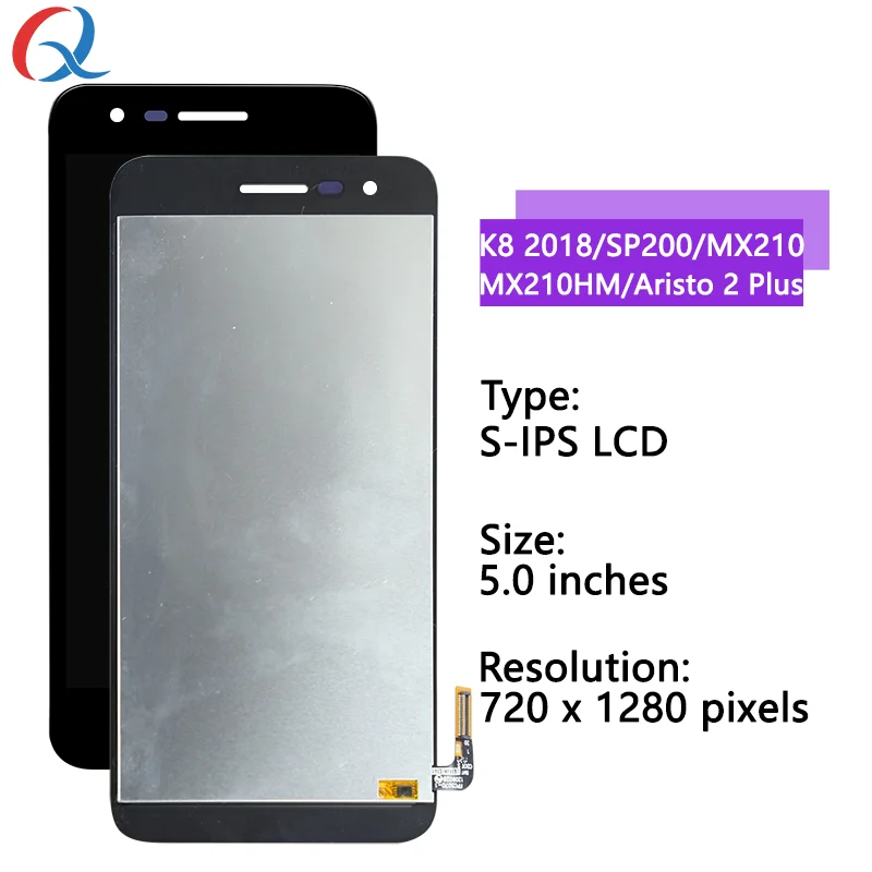 Aristo 2 Plus Pantalla For LG K8 2018 screen replacement for LG K8 lcd Mobile Phone Lcds For K8 2018 SP200 MX210HM display