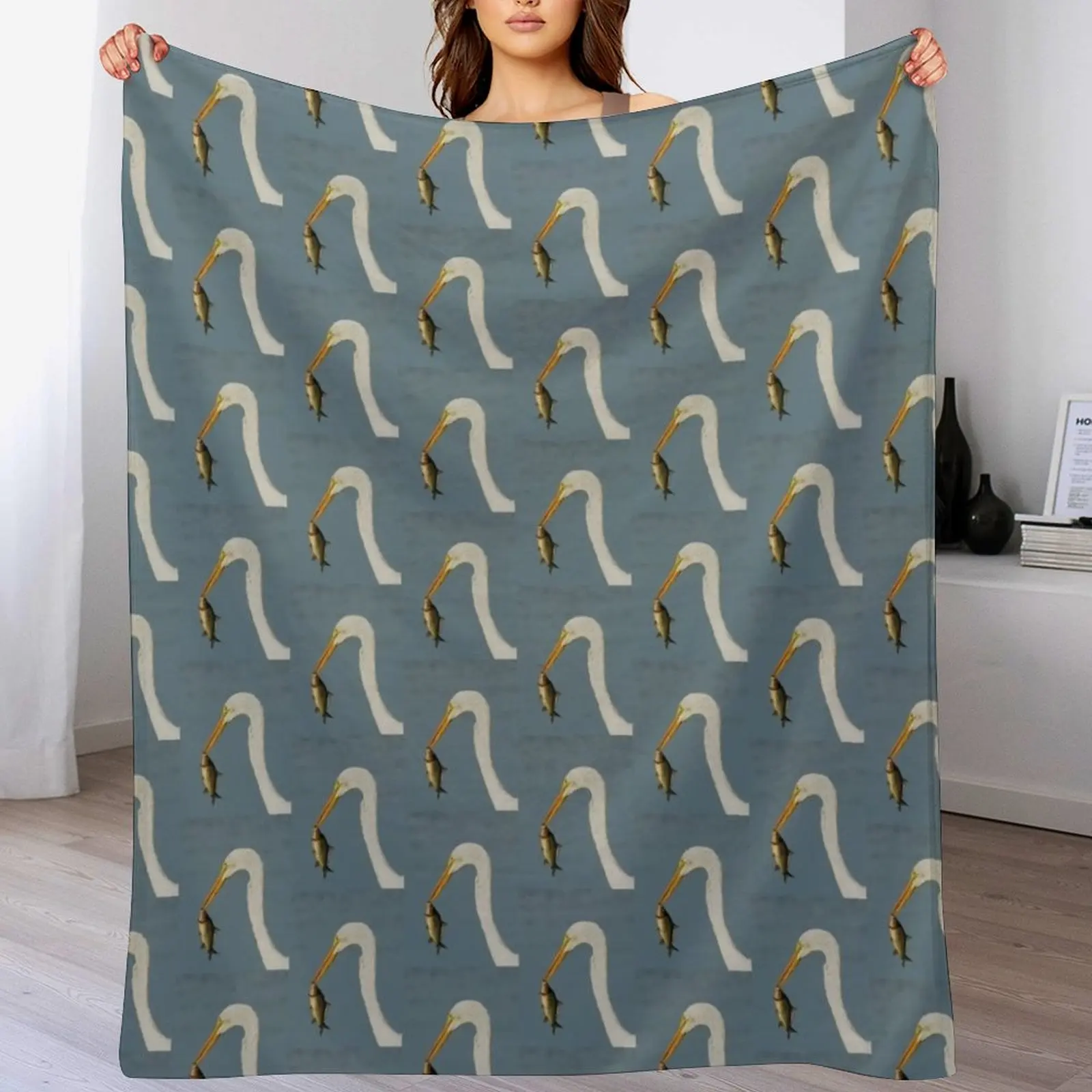 Meal Time Throw Blanket Bed Fashionable Loose Retros Blankets