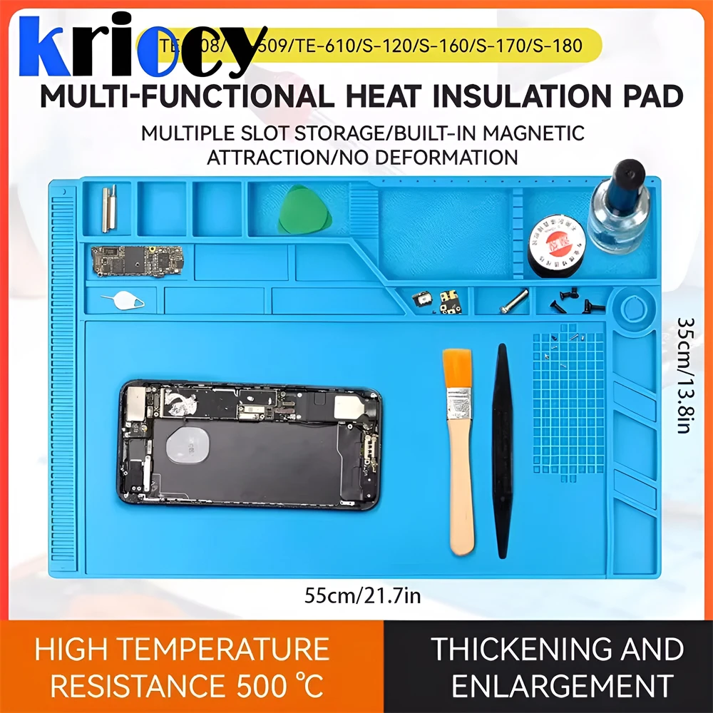 

Теплоизоляционный паяльный коврик ESD, набор инструментов для ремонта компьютеров и телефонов, рабочий силиконовый коврик для ремонта, термостойкая платформа для обслуживания