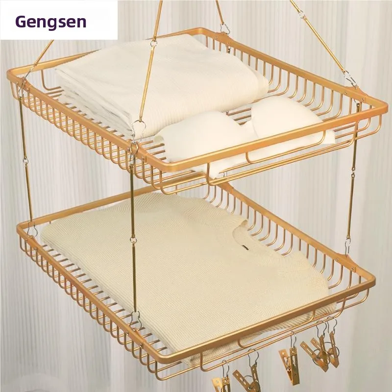 special-sweater-drying-basket-knitted-clothes-underwear-airer-yangtze-net-pocket-balcony-clothes-drying-rack-aluminum-alloy-2
