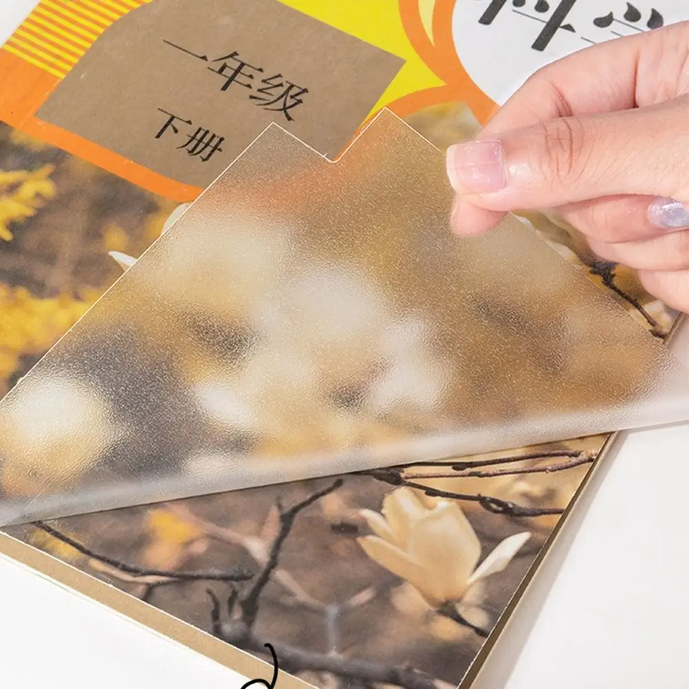 

10 шт./компл. S/M/L обложка книги самоклеящаяся пятипозиционная самоклеящаяся книжная кожа прозрачная толстая бумага для обертывания книг