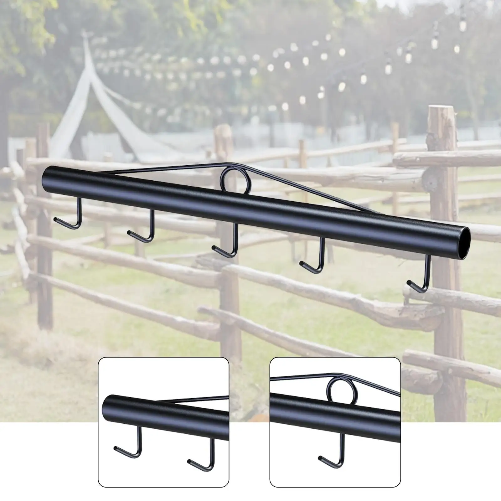 

Chain Link Fence Stretcher 5 Hook Bar Tensioner Steel Extends for Stability 31.5 inch Fence Stretcher Tool Puller