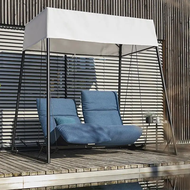 Outdoor swing, courtyard outdoor single hanging chair, small courtyard balcony, garden terrace hanging basket rattan chair,