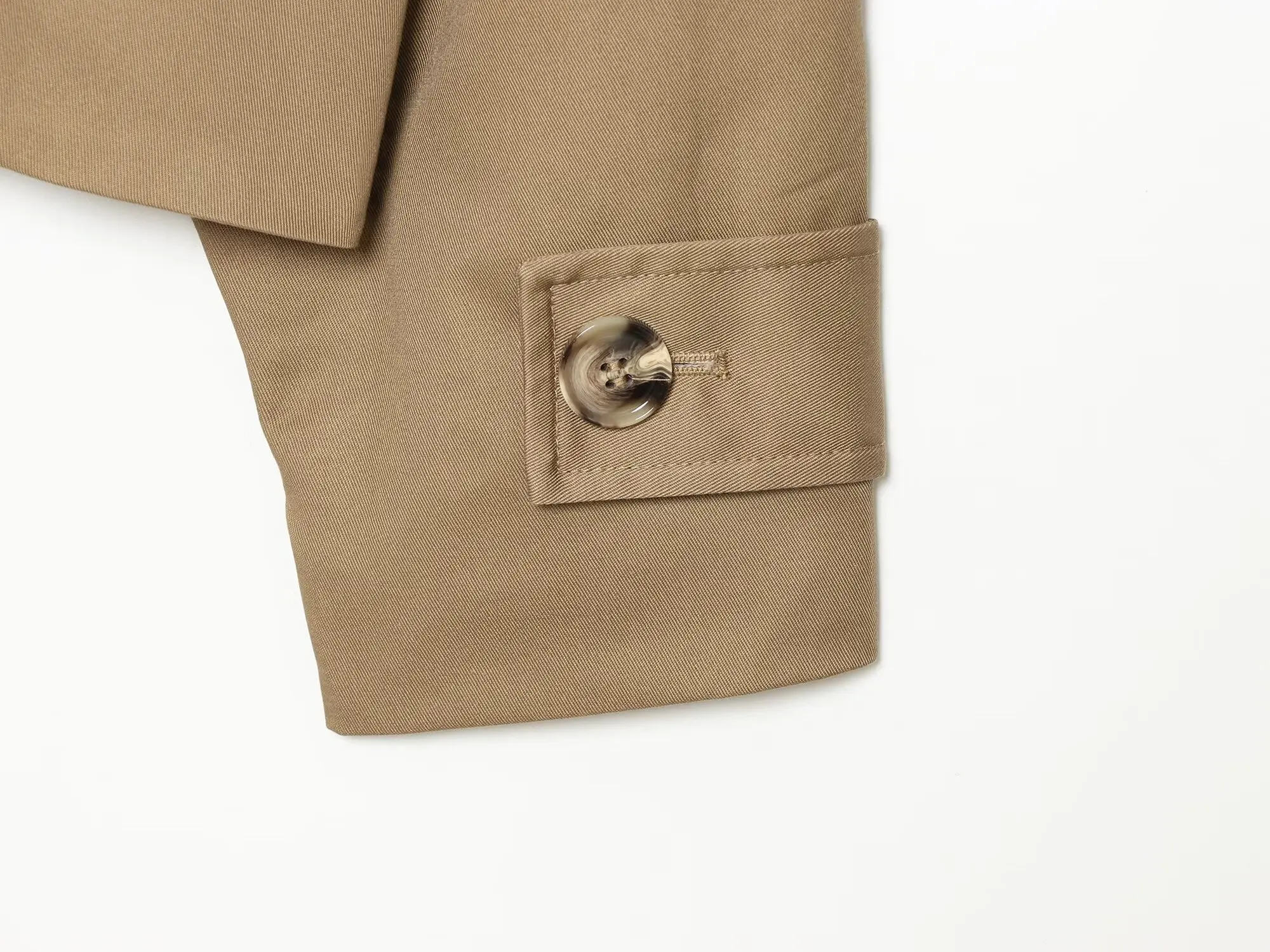 NLZGMSJ Vintage Casual Chic Jacke mit Schal, einfarbig, einreihig, mit Taschen, langen Ärmeln, neue Mode 2026, Herbstmantel – Detail 10