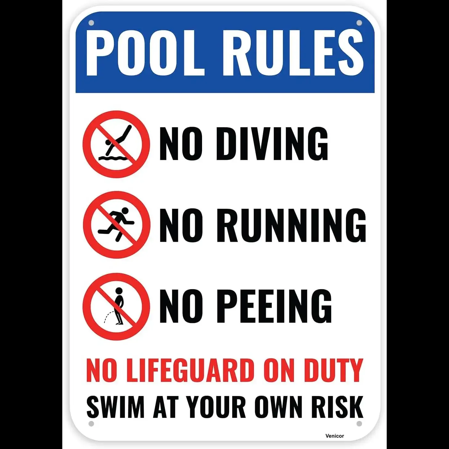 Aluminum Pool Rules…