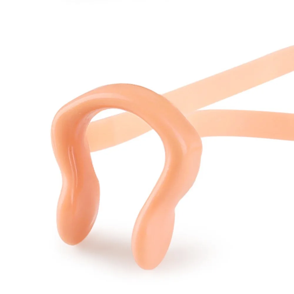 مع سلسلة السباحة مشبك الأنف اللاتكس مربوط سيليكون حبل مشبك الأنف لينة قابلة لإعادة الاستخدام السباحة الأنف المقابس بركة الملحقات