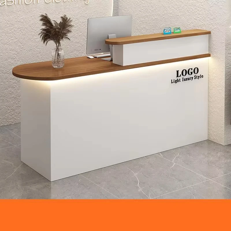 Clothing Store Supermarket Catering Simple Counter Beauty Salon Company Reception Desk