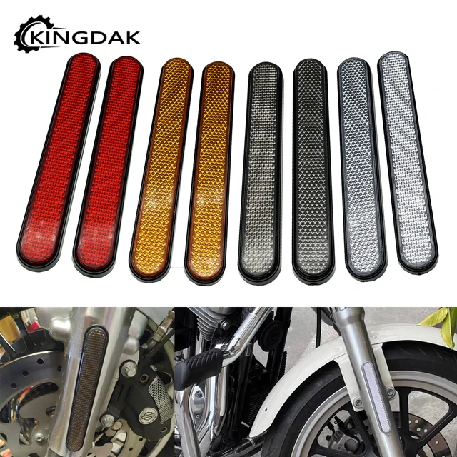 Przedni widelec motocykla naklejka odblaskowa dolne nogi suwak sakwa odblaskowa osłona dla Harley Dyna Softail Sportster Fatboy