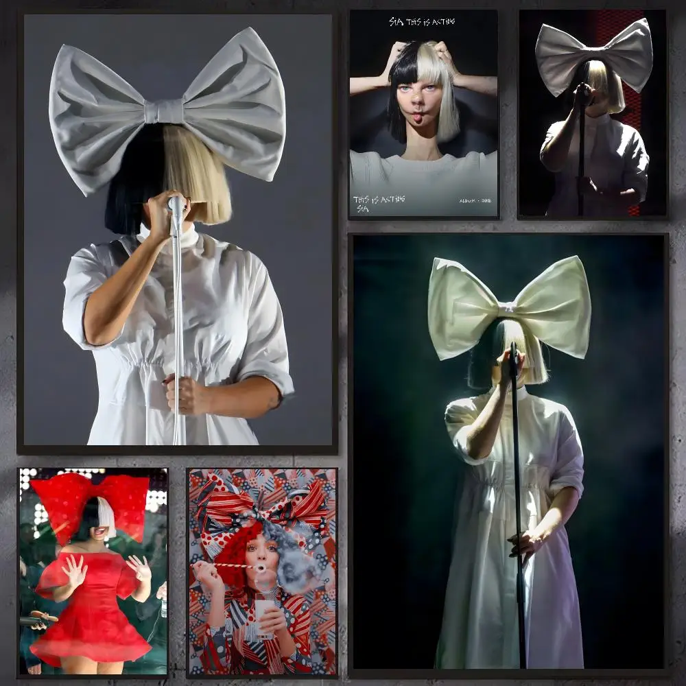 Pop singer Sia Poster Wall Ornament Home Decor Young Decor Fans