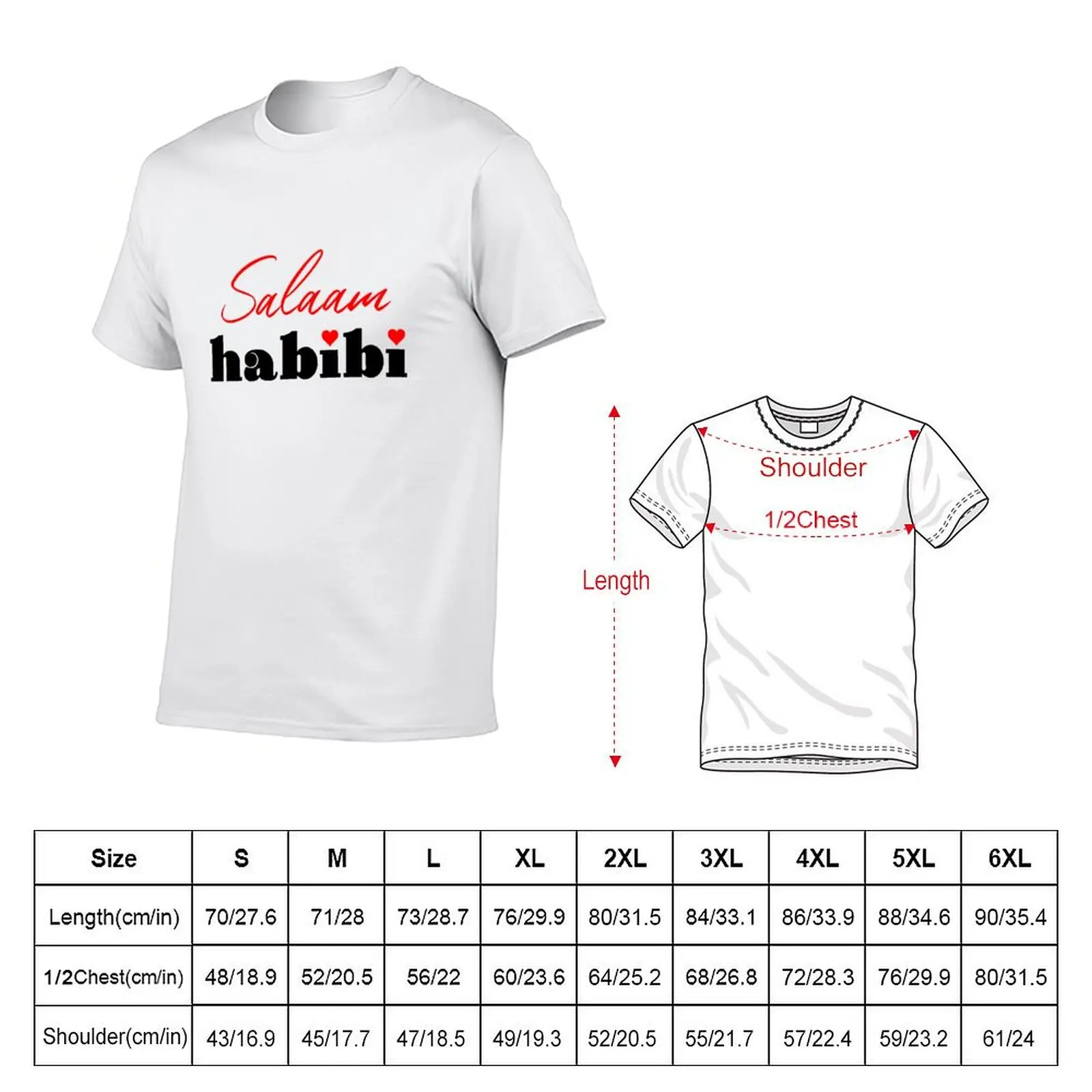 Salaam Habibi - Islam T-Shirt t shirt man plain t shirts for man cotton man t shirt luxury T-Shirt