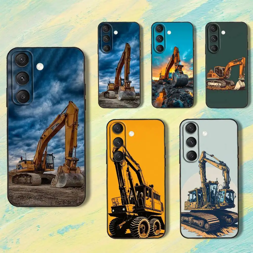 

CaterpillaresS Popular Truck Phone Case For Samsung S25,S24,S10,S22,S21,S20,S23,Ultra,Plus,Lite,FE,Soft Silicone Black Cover