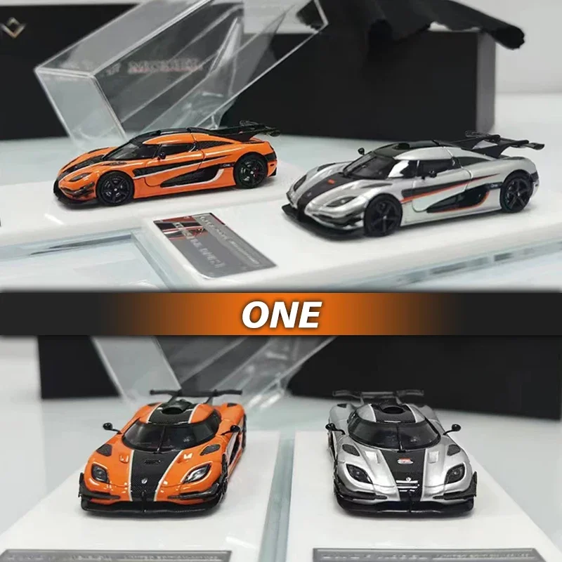 LMLF Auf Lager 1:64 ONE 1 Geöffnete Haube Diecast Diorama Auto Modell Sammlung Miniatur Spielzeug