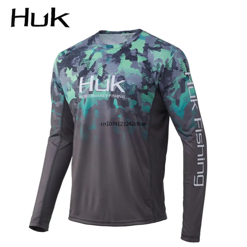 Fishing Shirt HUK Summer Long Sleeve Clothes Fish  Sportswear Outdoor Jersey Jacket UPF 50 Camisa De Pesca Maillot Climbing